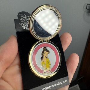 Sparkle Compact Belle Disney Princess Trading Pin Collectible